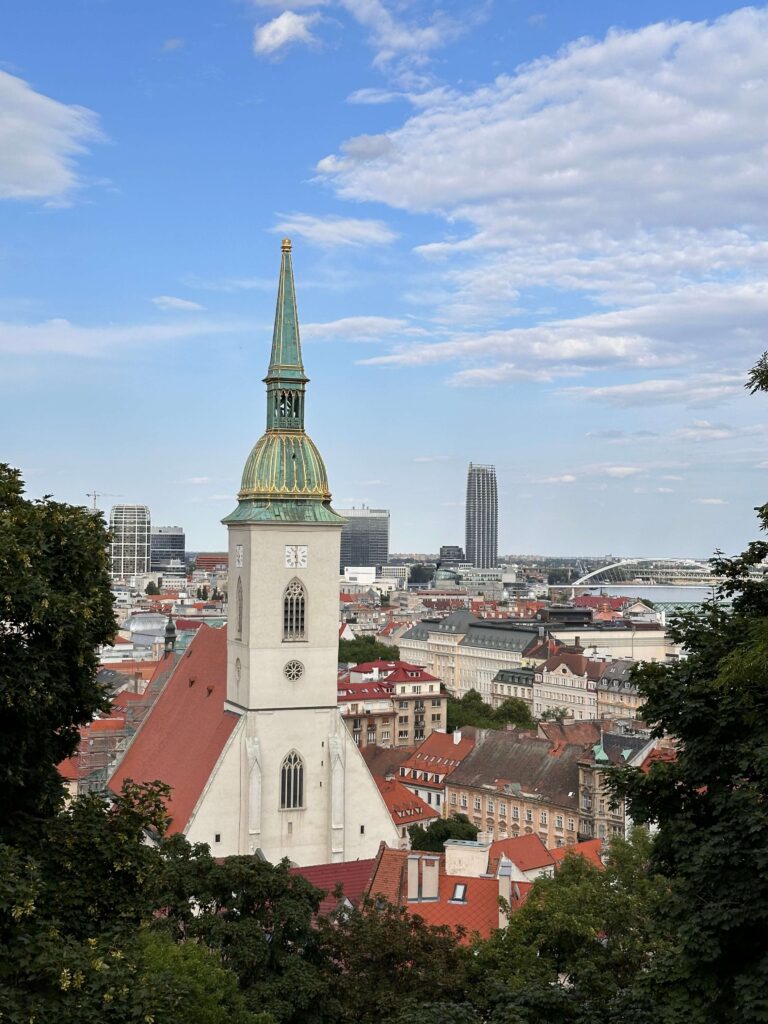 View to Bratislava from the Castle.